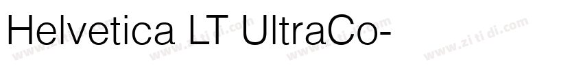 Helvetica LT UltraCo字体转换